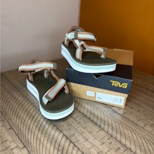 Teva Women's Sandals - Green and Tan